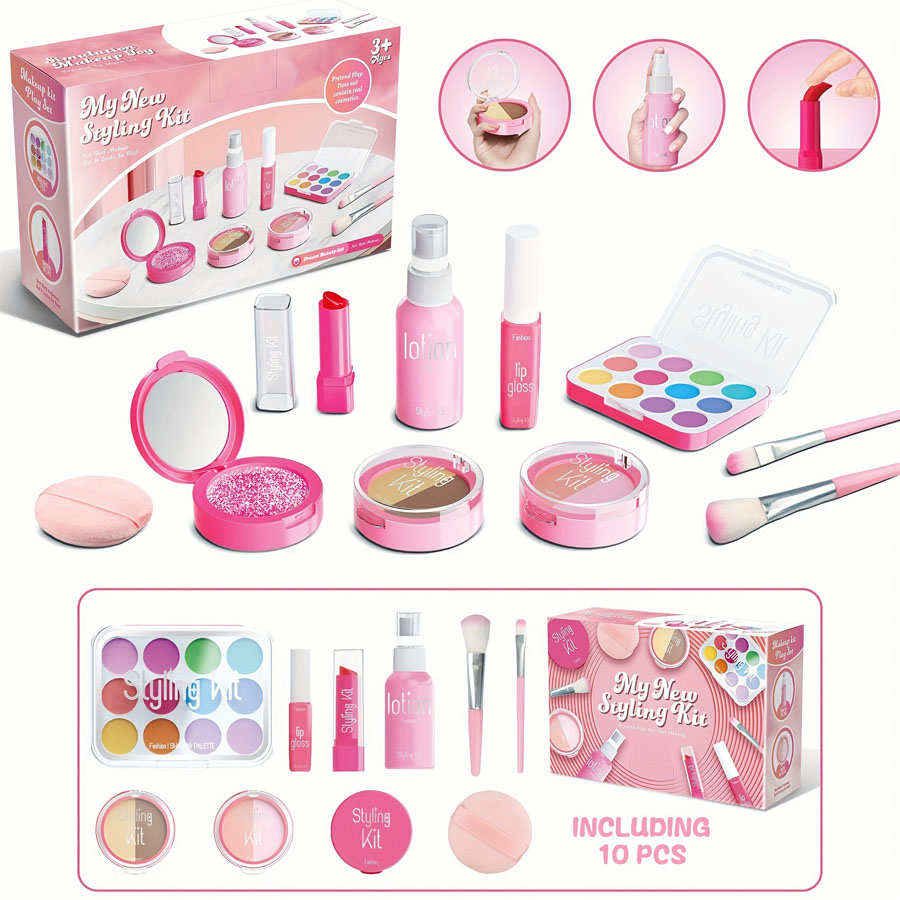 Beauty Makeup Box Set - مجموعة ألعاب مكياج للأطفال مجموعة صندوق