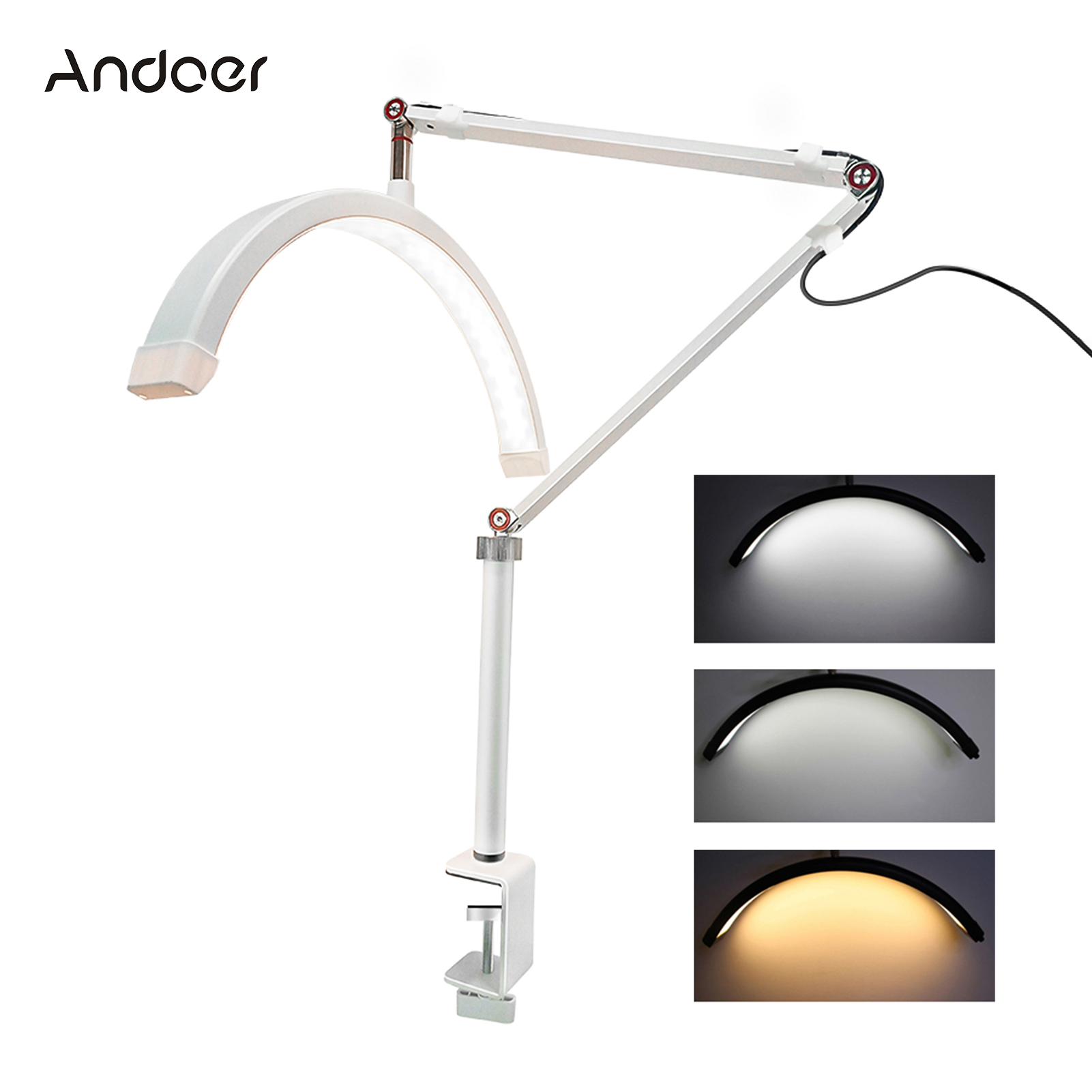 Beauty Makeup Video - Andoer HD-M3X LED الفيديو الضوئي على