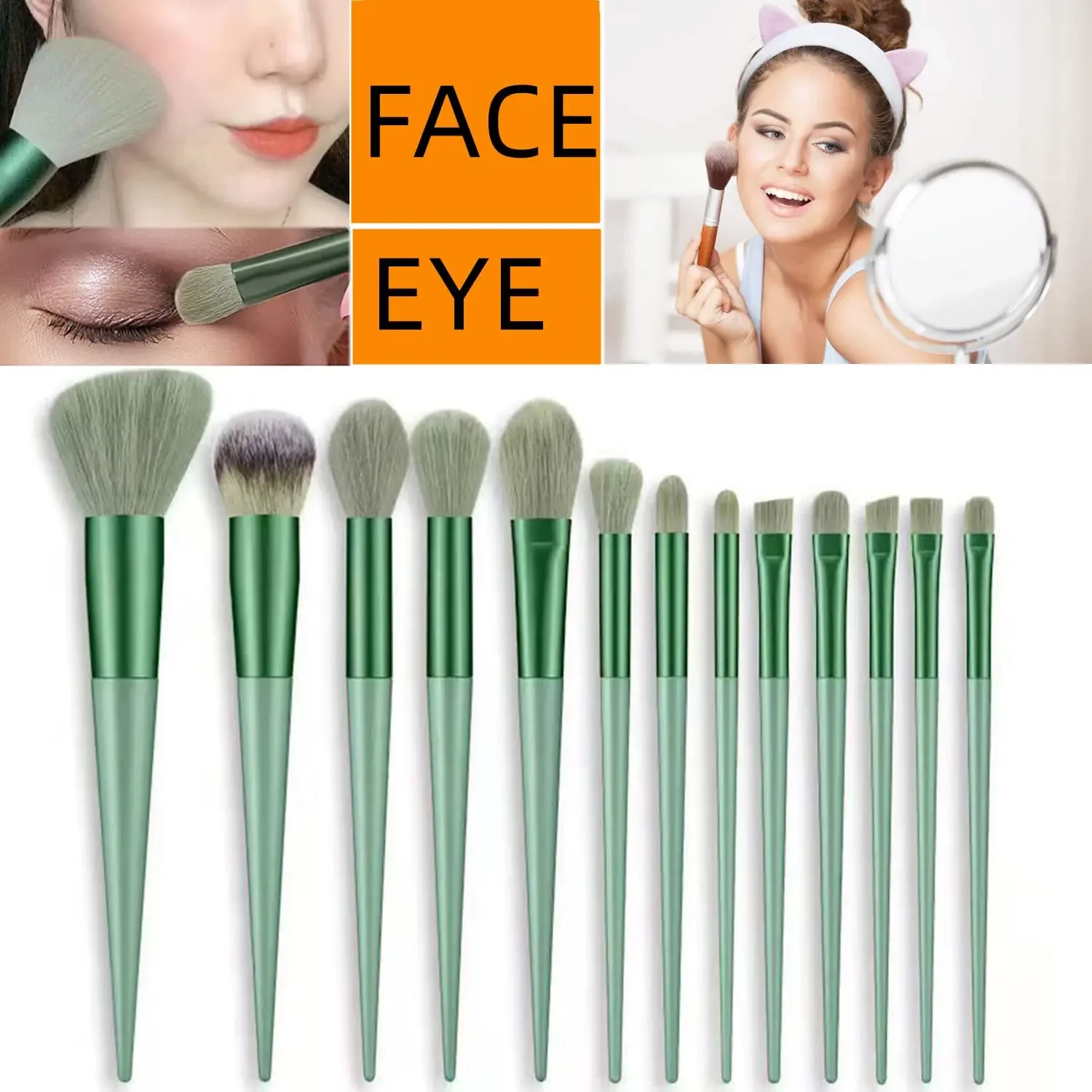 مجموعة فرش مكياج 13 قطعة، إسفن - مراجعة Beauty Makeup Kit Box وسعره