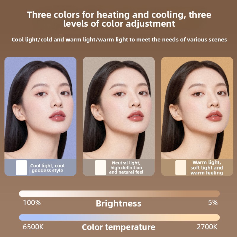 ضوء LED محمول RGB صغير مع مشبك - مراجعة Beauty Makeup Video وسعره