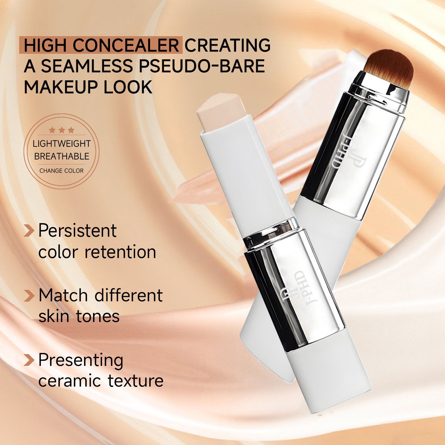 قلم أساس برأس فرشاة مزدوج الاس - مراجعة J Beauty Makeup وسعره